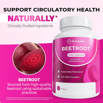 Beetroot Capsules To Support Circulation And Vitality*