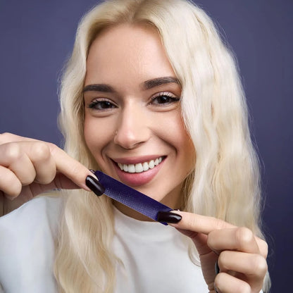 Purple Teeth Whitening Strips - Safe for Enamel