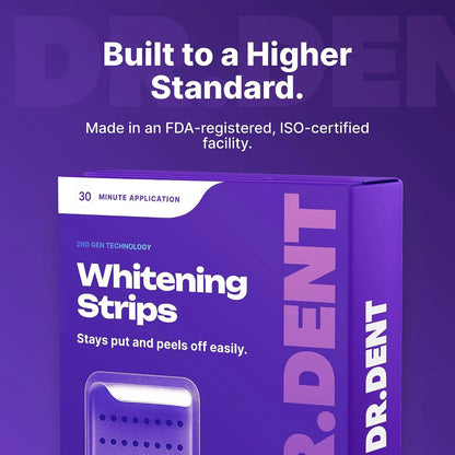 Purple Teeth Whitening Strips - Safe for Enamel